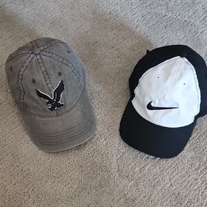 Black and White Nike Women's Or Mens Caps.